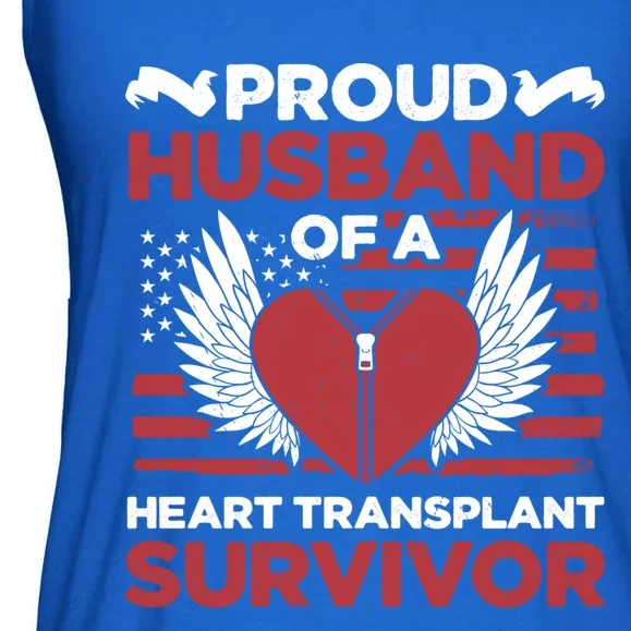 Husband Gift Survivor Open Heart Surgery Gift Ladies Essential Flowy Tank