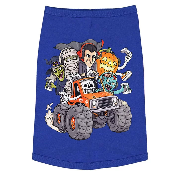 Halloween Gamer Skeleton Zombie Monster Truck Doggie Tank