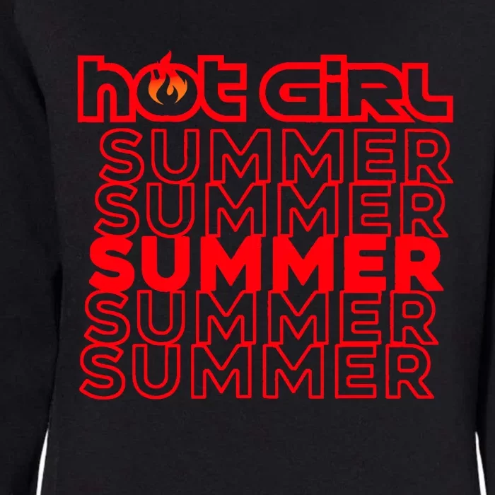 Hot Girl Summer Womens California Wash Sweatshirt