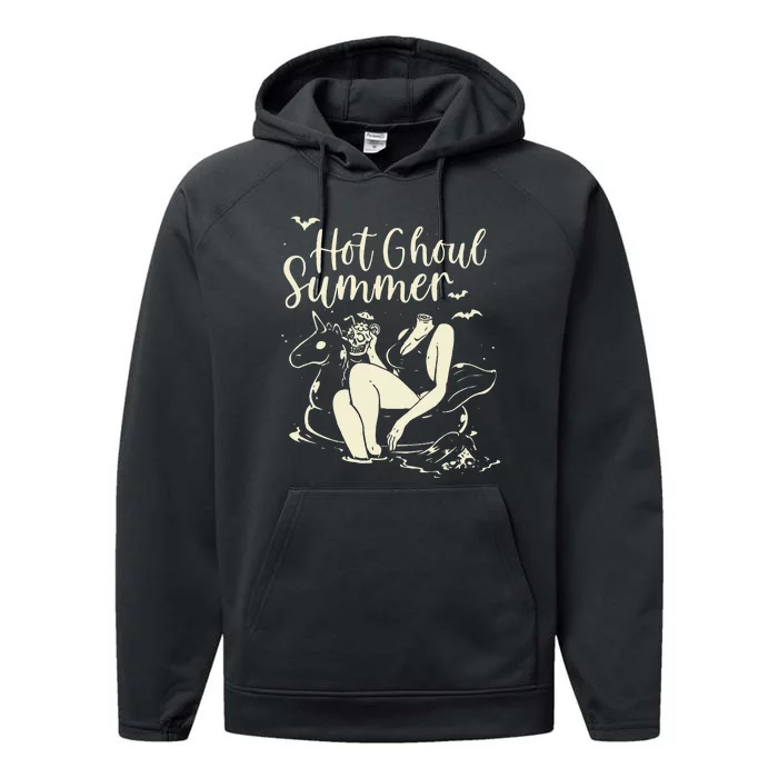 Hot Ghoul Summer Gothic Performance Fleece Hoodie