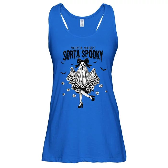 Halloween Ghost Sorta Sweet Sorta Spooky Ladies Essential Flowy Tank