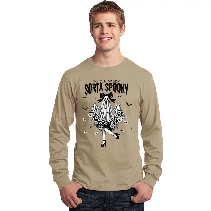 Halloween Ghost Sorta Sweet Sorta Spooky Long Sleeve Shirt