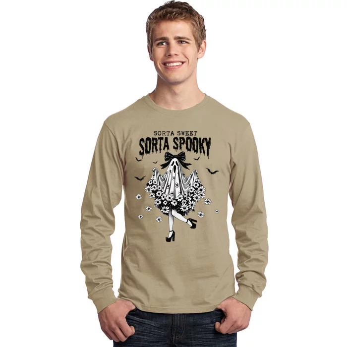 Halloween Ghost Sorta Sweet Sorta Spooky Tall Long Sleeve T-Shirt