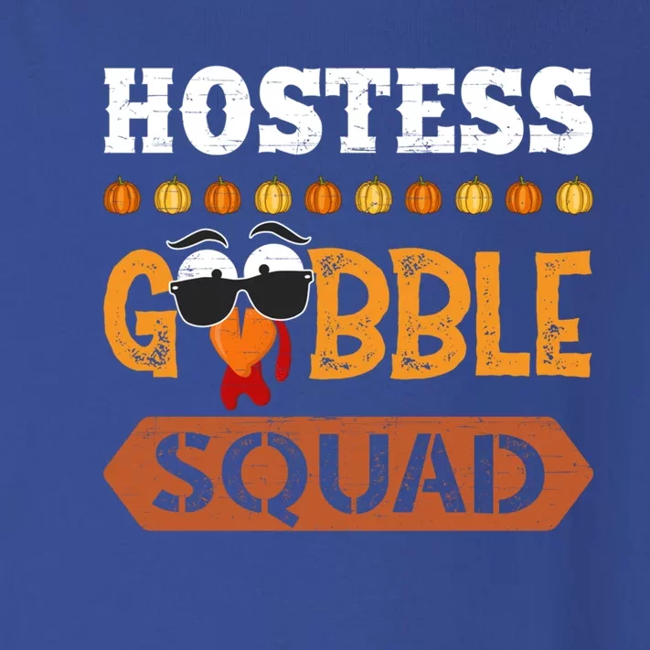 Hostess Gobble Squad Turkey Thanksgiving Attendant Cute Gift Toddler Long Sleeve Shirt