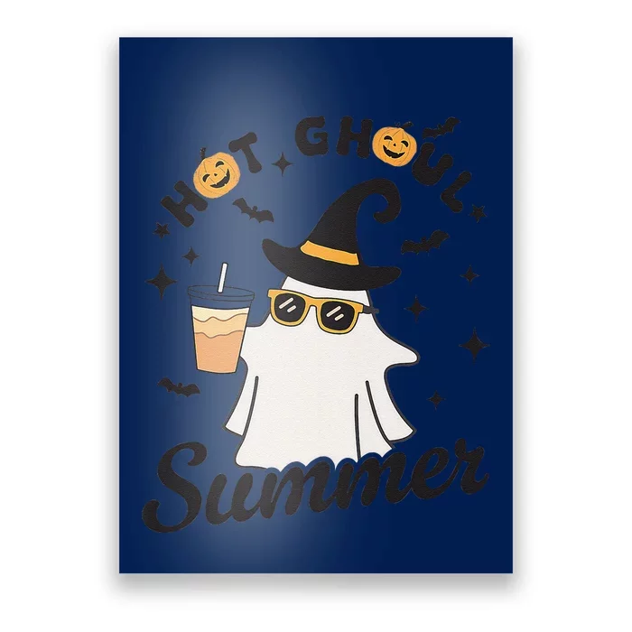 Hot Ghoul Summer Funny Ghost Spooky Summer Vibes Beach Poster