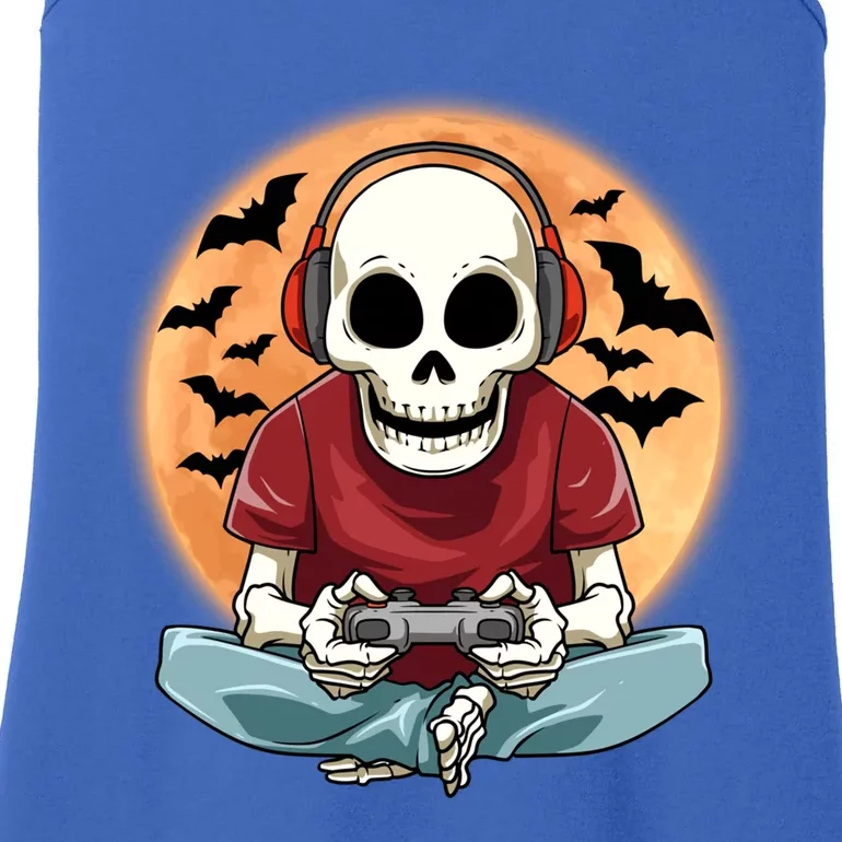 Halloween Gamer Skeleton Gaming Outfit Gift Ladies Essential Tank