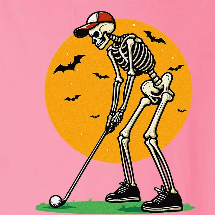 Halloween Golf Skeleton Golfer Funny Halloween Golfing Gift Toddler Long Sleeve Shirt