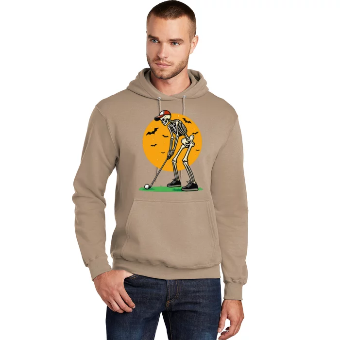 Halloween Golf Skeleton Golfer Funny Halloween Golfing Gift Hoodie