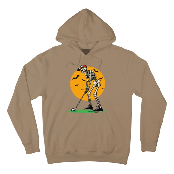 Halloween Golf Skeleton Golfer Funny Halloween Golfing Gift Hoodie