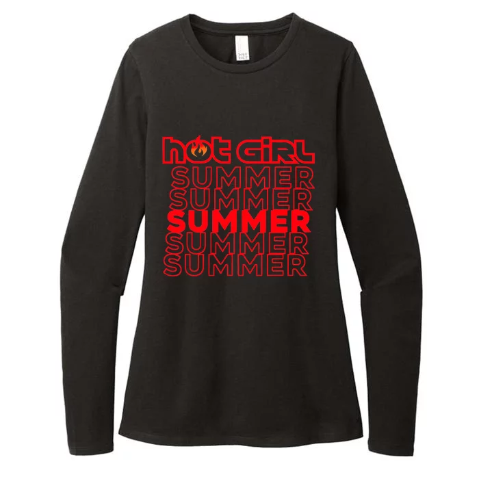 Hot Girl Summer Womens CVC Long Sleeve Shirt