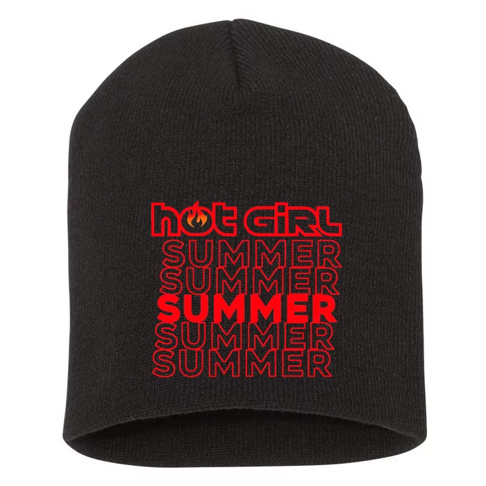 Hot Girl Summer Short Acrylic Beanie