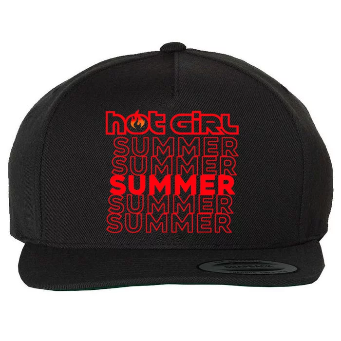 Hot Girl Summer Wool Snapback Cap