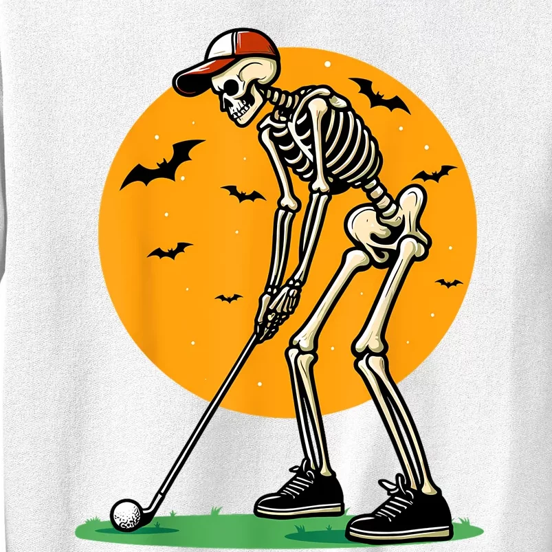 Halloween Golf Skeleton Golfer Funny Halloween Golfing Sweatshirt