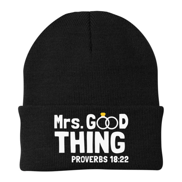 He Good Thing Christian Couple Husband & Wife Anniversary Knit Cap Winter Beanie