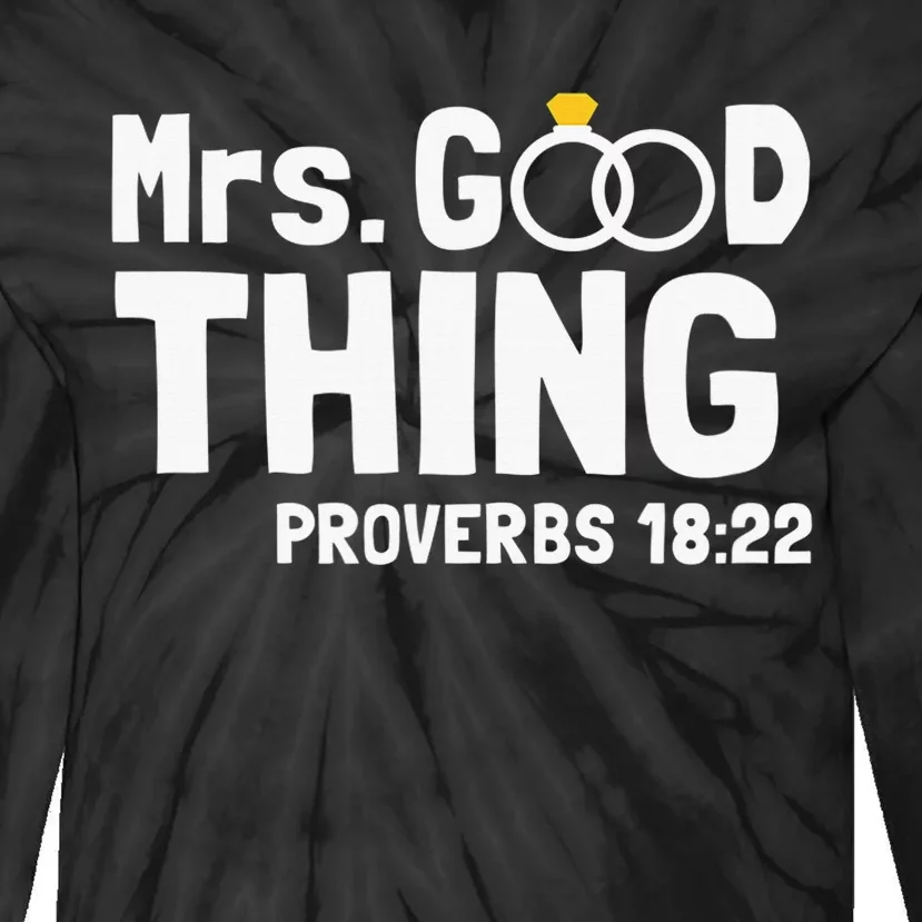 He Good Thing Christian Couple Husband & Wife Anniversary Tie-Dye Long Sleeve Shirt