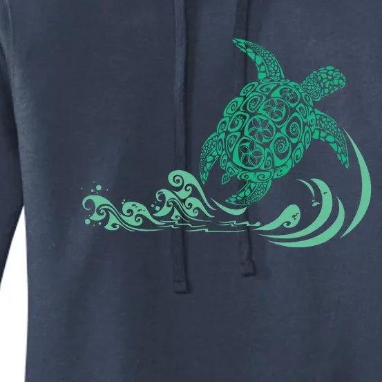 Hawaiian Green Turtle Women's Pullover Hoodie