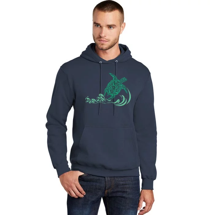 Hawaiian Green Turtle Tall Hoodie