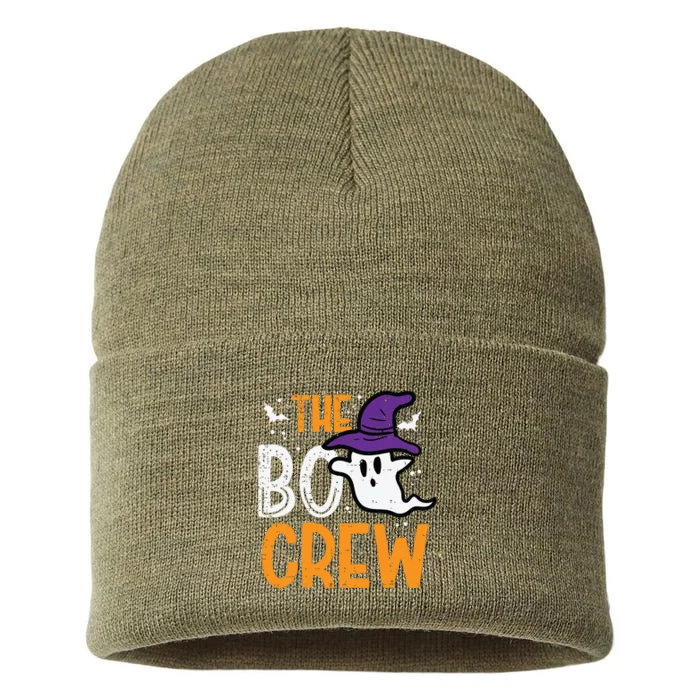 Halloween Ghost The Boo Crew Costume Matching Women Sustainable Knit Beanie