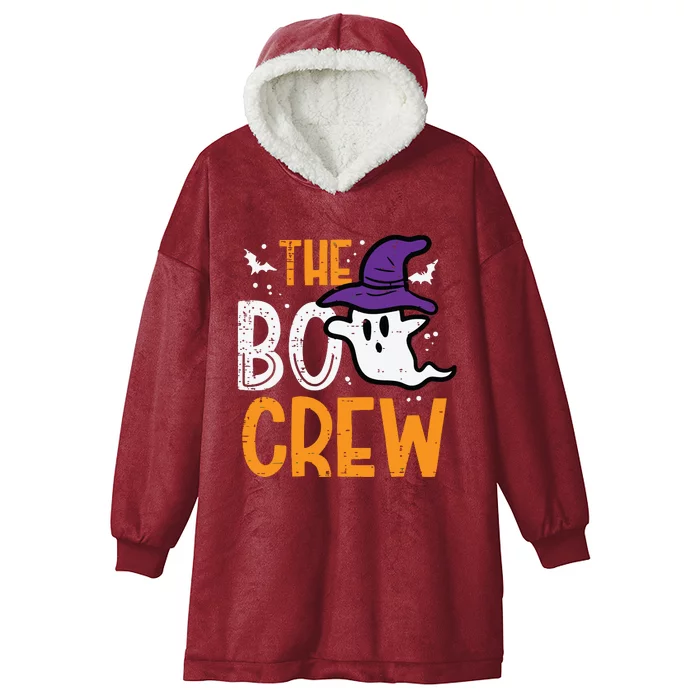 Halloween Ghost The Boo Crew Costume Matching Women Hooded Wearable Blanket