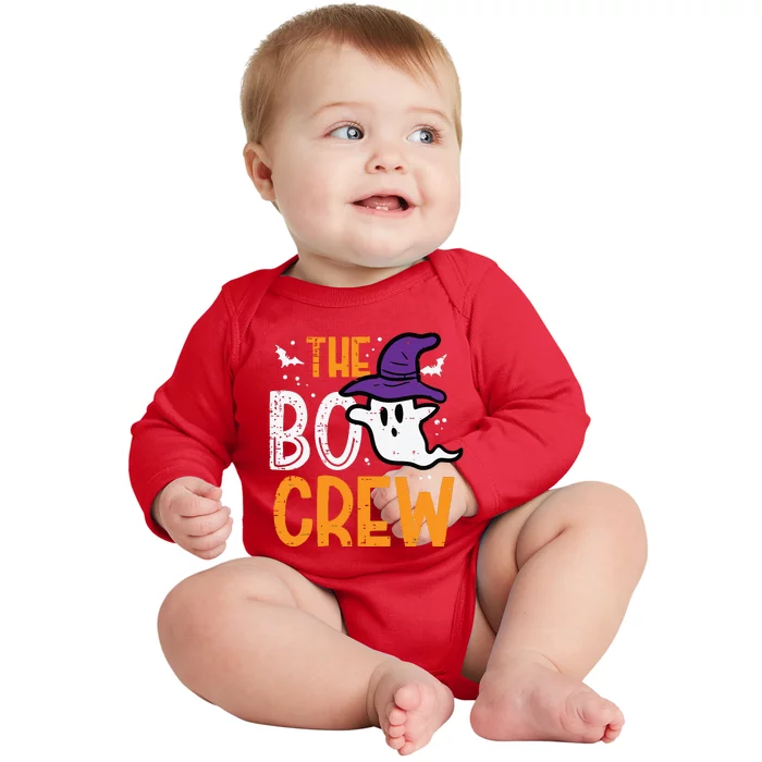 Halloween Ghost The Boo Crew Costume Matching Women Baby Long Sleeve Bodysuit