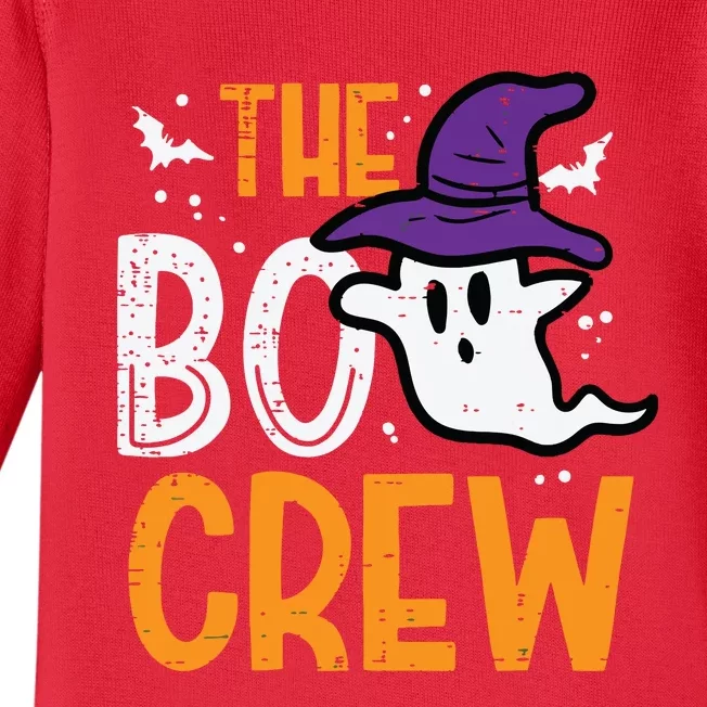 Halloween Ghost The Boo Crew Costume Matching Women Baby Long Sleeve Bodysuit