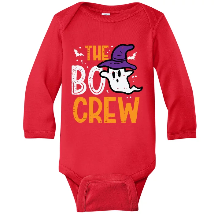 Halloween Ghost The Boo Crew Costume Matching Women Baby Long Sleeve Bodysuit