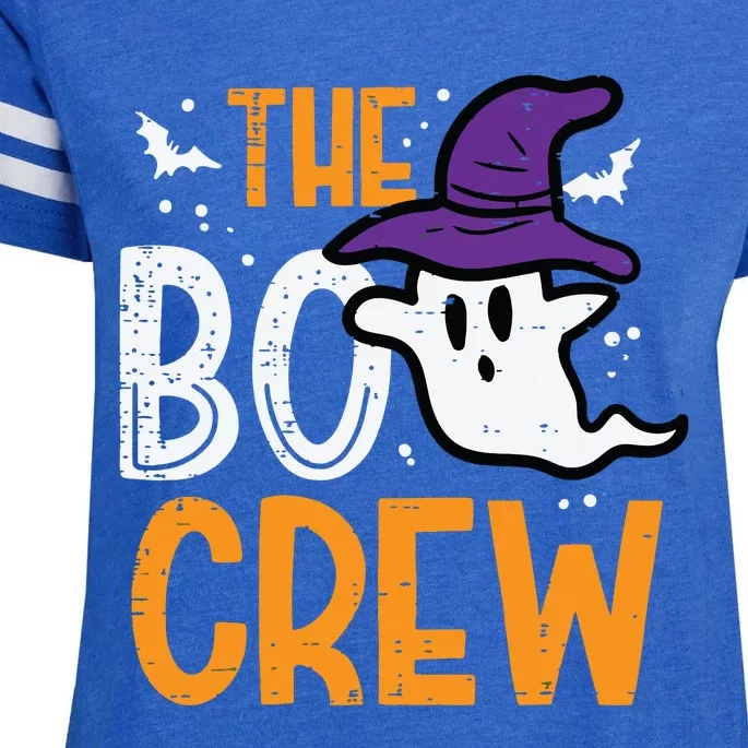 Halloween Ghost The Boo Crew Costume Matching Women Enza Ladies Jersey Football T-Shirt