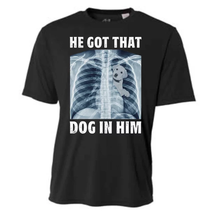 He Got That Dog In Him Xray Labrador Retriever Meme Cooling Performance Crew T-Shirt