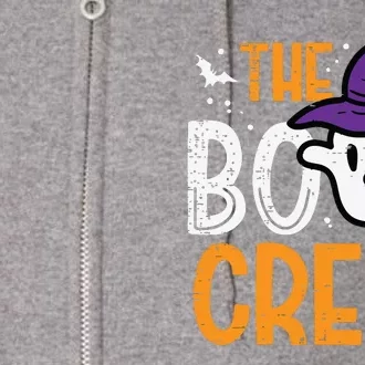 Halloween Ghost The Boo Crew Costume Matching Women Full Zip Hoodie