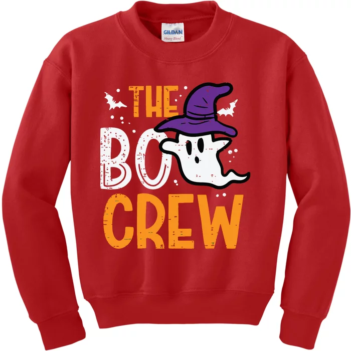 Halloween Ghost The Boo Crew Costume Matching Women Kids Sweatshirt