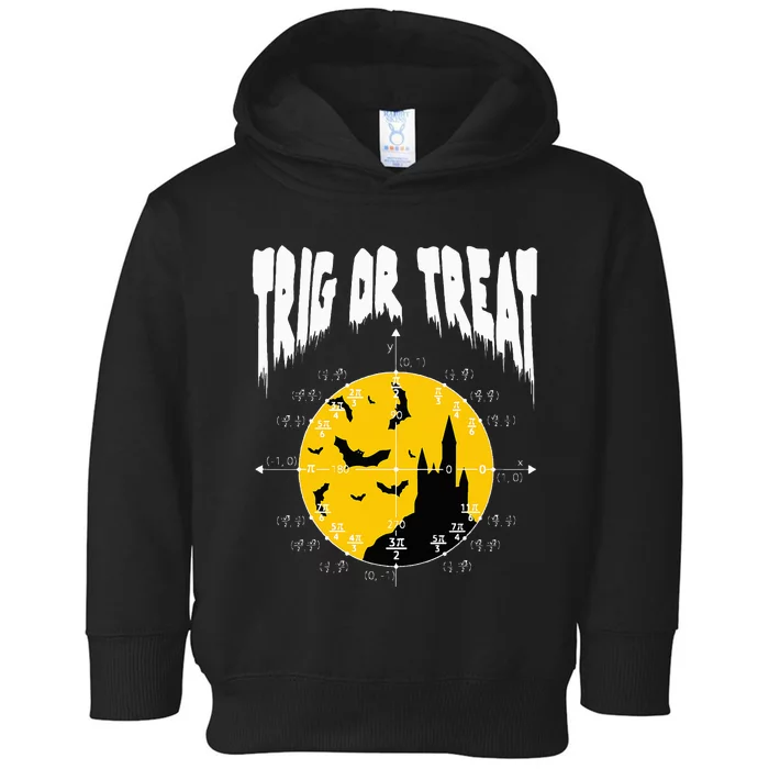 Hilarious Geeky Trig or Treat Halloween Costume for Math Enthusiasts Toddler Hoodie