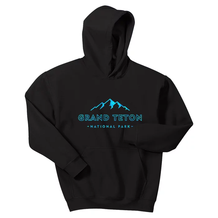 Hiked Grand Teton National Park Wyoming Colorful Kids Hoodie