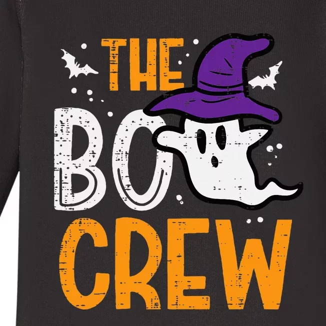 Halloween Ghost The Boo Crew Costume Matching Baby Long Sleeve Bodysuit