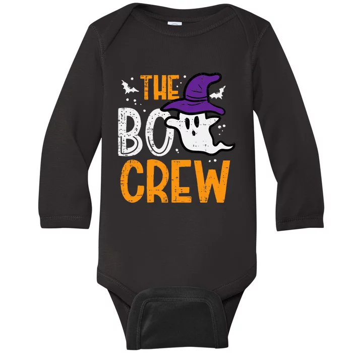 Halloween Ghost The Boo Crew Costume Matching Baby Long Sleeve Bodysuit