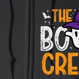 Halloween Ghost The Boo Crew Costume Matching Full Zip Hoodie