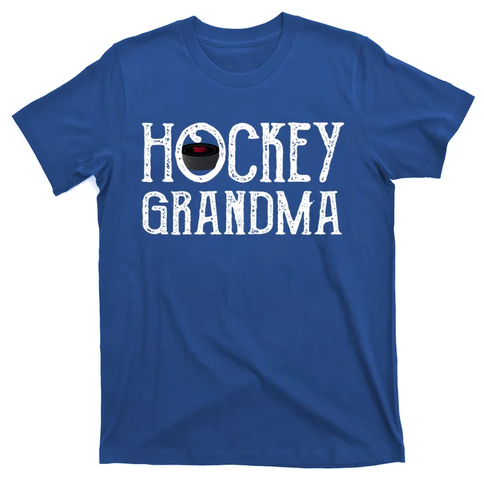 Hockey Grandma Vintage Grandmother Granny Gift Meaningful Gift T-Shirt