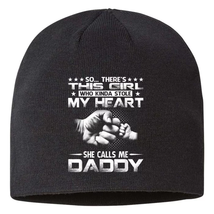 His Girl Who Kinda Stole My Heart She Calls Me Daddy 8 1/2in Sustainable Knit Beanie