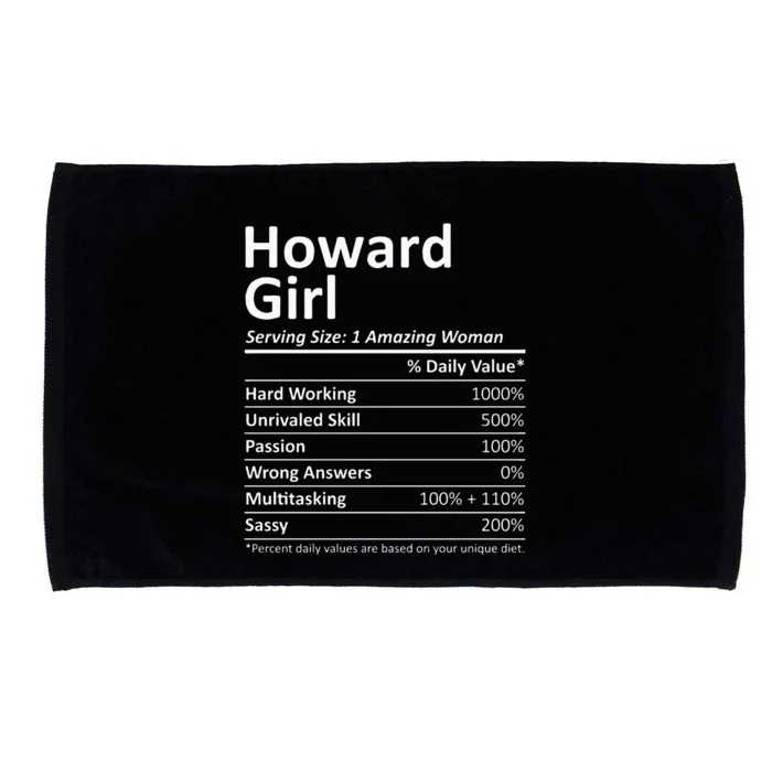 HOWARD GIRL WI WISCONSIN Funny City Home Roots USA Gift Microfiber Hand Towel