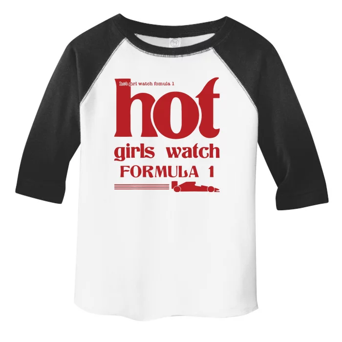 Hot Girl Watch Formula Racing Fast Cars Racetrack Fan Toddler Fine Jersey T-Shirt