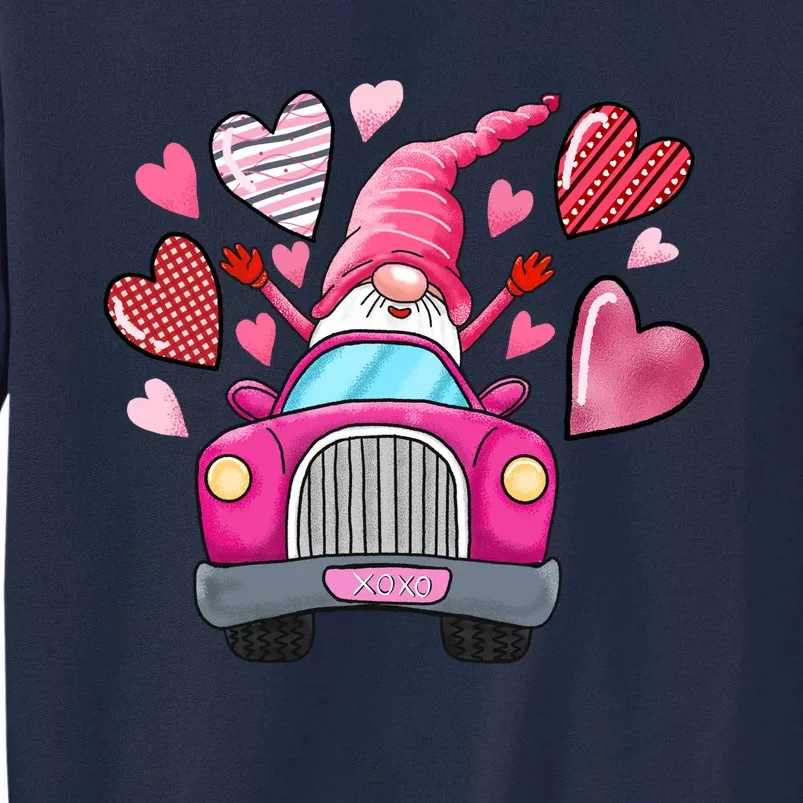 Heart Gnome Xoxo Valentines Day Cute Tall Sweatshirt