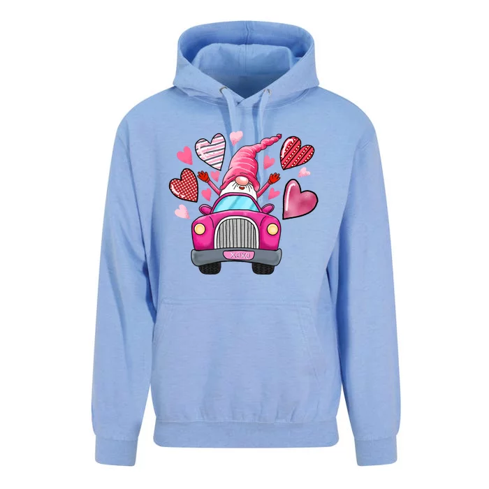 Heart Gnome Xoxo Valentines Day Cute Unisex Surf Hoodie