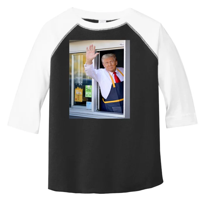 Hi Get Your Burger Donald Trump Cooks Fries Worker Toddler Fine Jersey T-Shirt