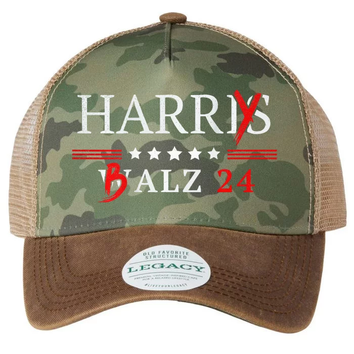 Harrybalz Harriswalz 2024 Election Patriotic Democrats Back Legacy Tie Dye Trucker Hat