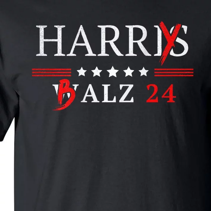 Harrybalz Harriswalz 2024 Election Patriotic Democrats Back Tall T-Shirt