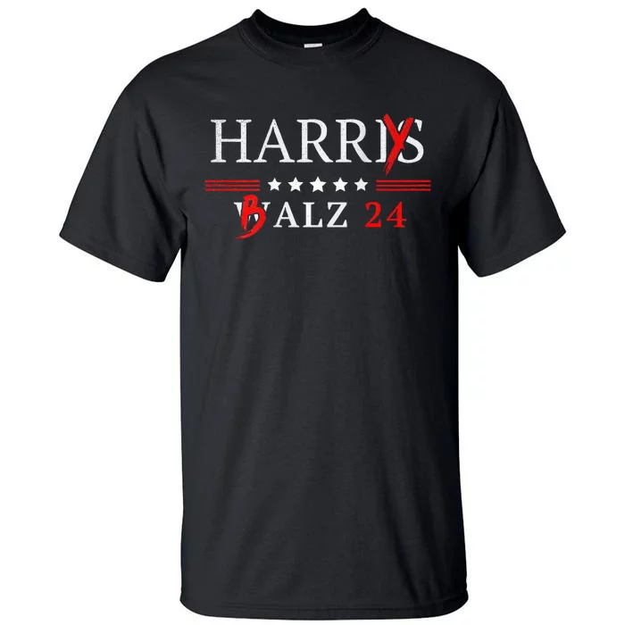 Harrybalz Harriswalz 2024 Election Patriotic Democrats Back Tall T-Shirt