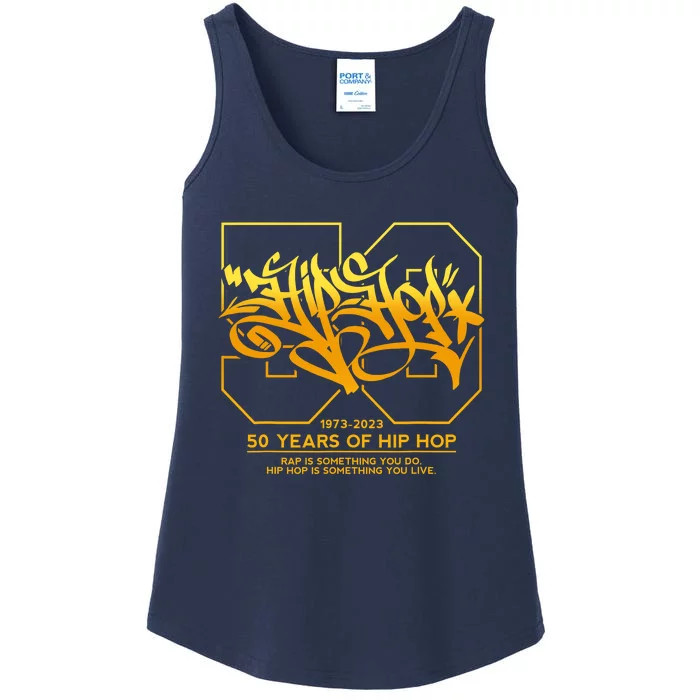 HIP HOP 50 YEARS Anniversary Graffiti 50 Years Hip Hop Ladies Essential Tank