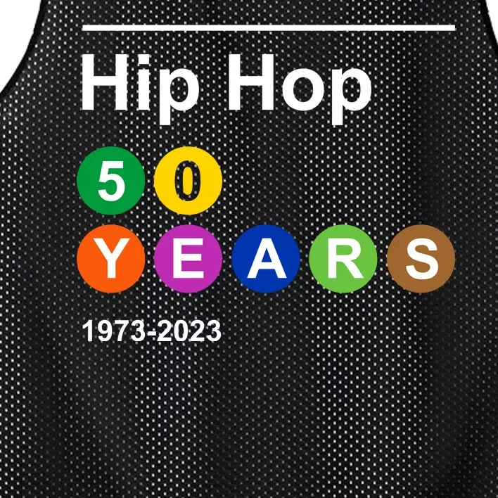 Hip Hop 50 Years 1973 2023 Mesh Reversible Basketball Jersey Tank