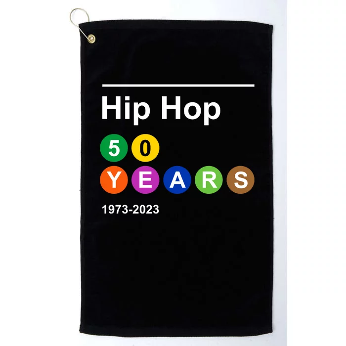 Hip Hop 50 Years 1973 2023 Platinum Collection Golf Towel