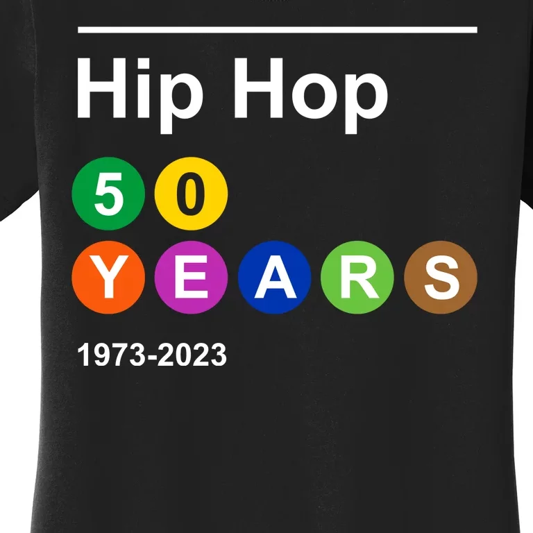 Hip Hop 50 Years 1973 2023 Women's T-Shirt