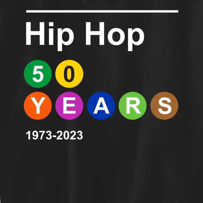 Hip Hop 50 Years 1973 2023 Kids Sweatshirt